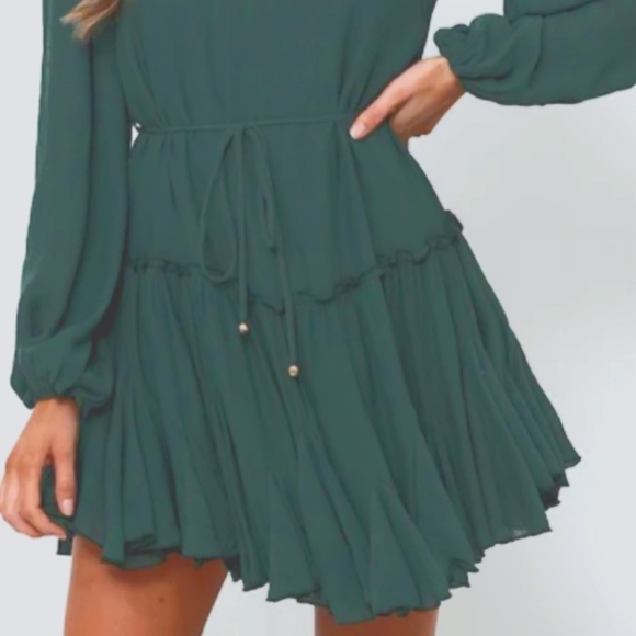 NWT, Once In A Blue Moon Dress Green, Size 6 (M) - Picture 6 of 11